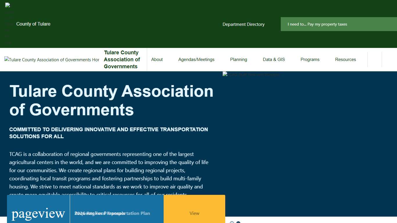 Tulare County Association of Governments Tulare County Association of Governments